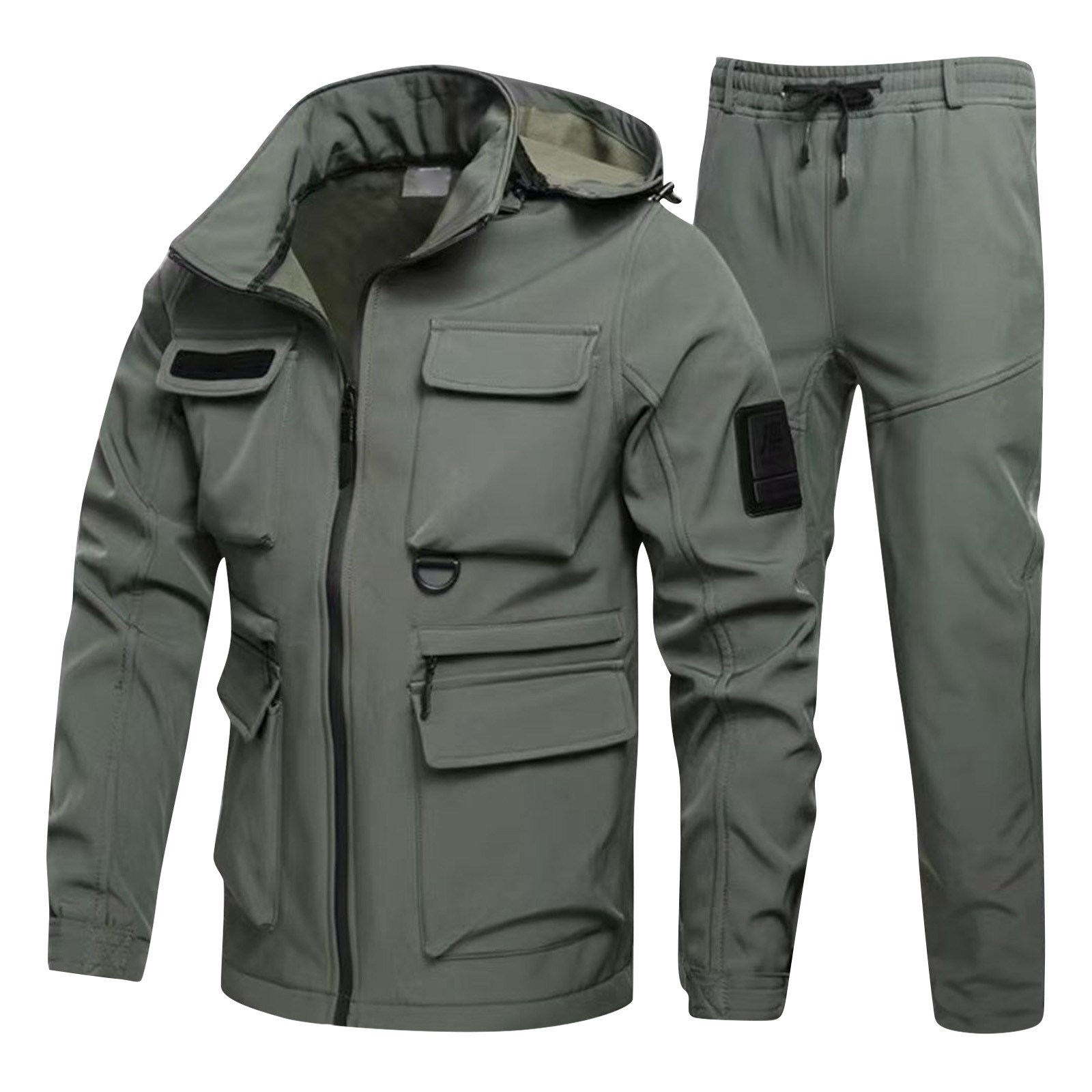 Women'S Fashion Utility Jacket - Men's Hooded Casual Military Outdoor Utility