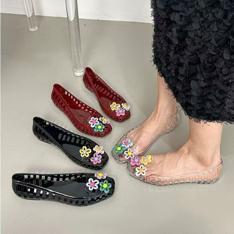 Women Fashion Hub - Hollowed kawaii dopamine Shoe Chic Handmade