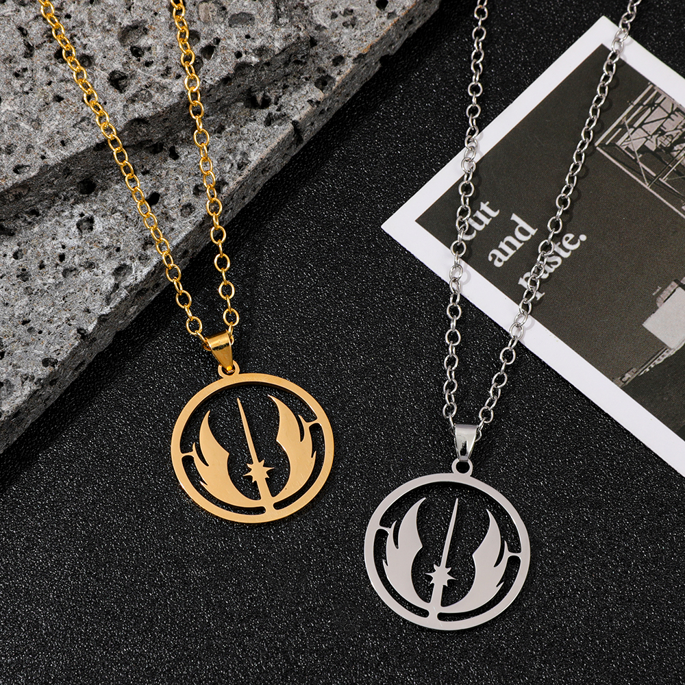 Women Fashion Hub - Jedi Order Logo Necklace Fashion Stainless