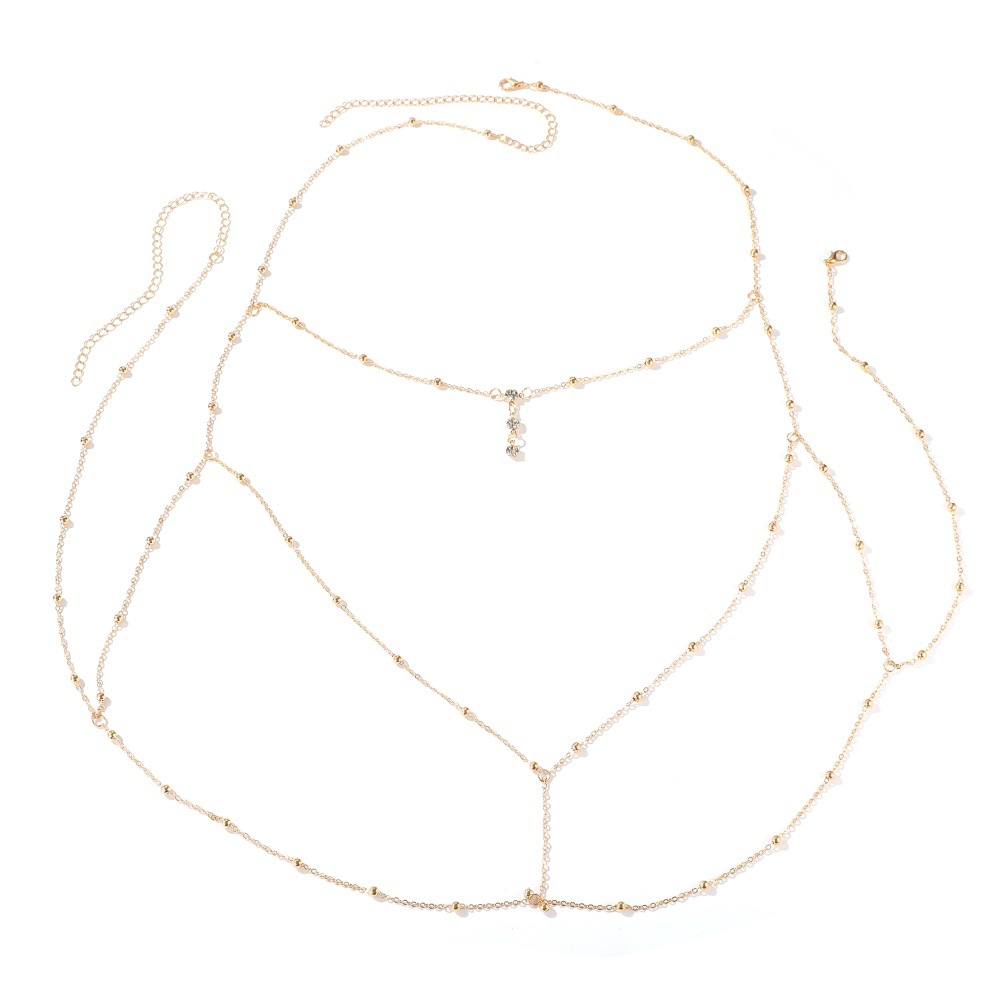Women'S Fashion Harness - Sexy Crystal Chest Chain Harness Stainless