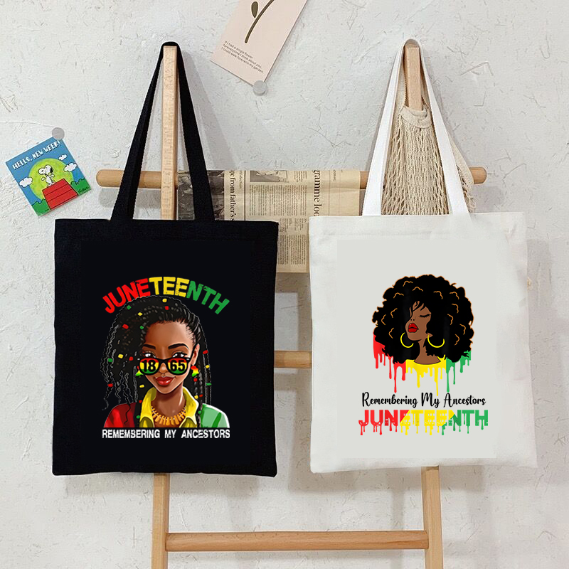 Women Fashion History - Juneteenth Black Girl Print Women Canvas