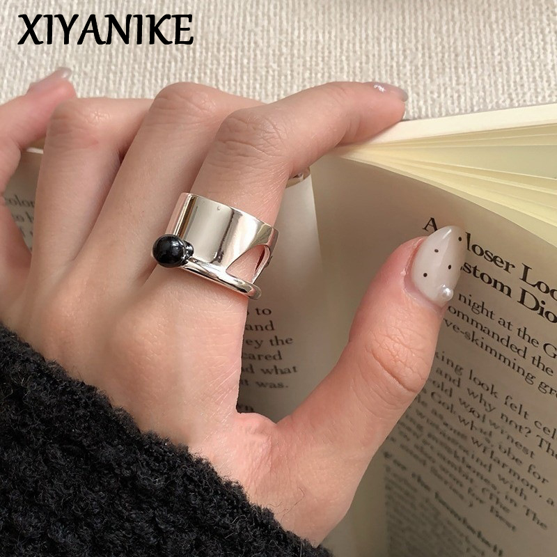 Women Fashion Hub - XIYANIKE Sweet Cool Black Bead Wide