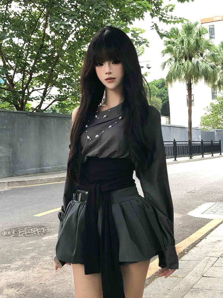 Women'S Y2K Fashion Aesthetic - 2026 Hot Girl Sexy Gothic Slim
