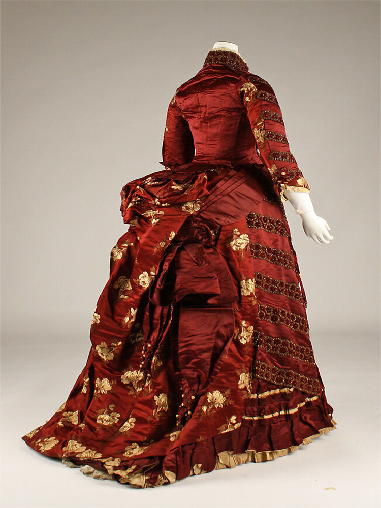 Women'S Fashion Victorian Era - 1890s Victorian Red Edwardian Day Bustle