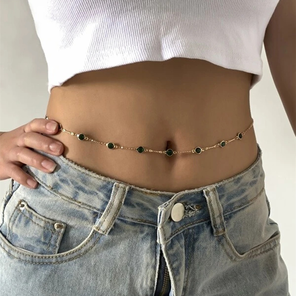 Women'S Y2K Fashion Aesthetic - Fashion Sexy Vintage Aesthetic Belly Chain