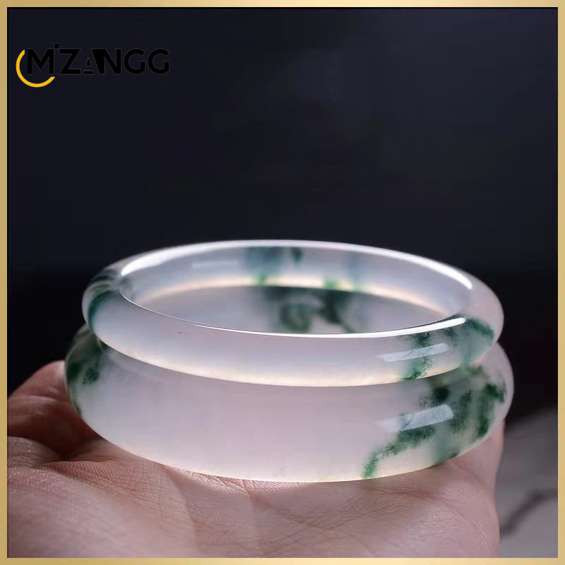 Women Fashion Jewellery - Natural Green Jadeite Bangle Jade Bracelet