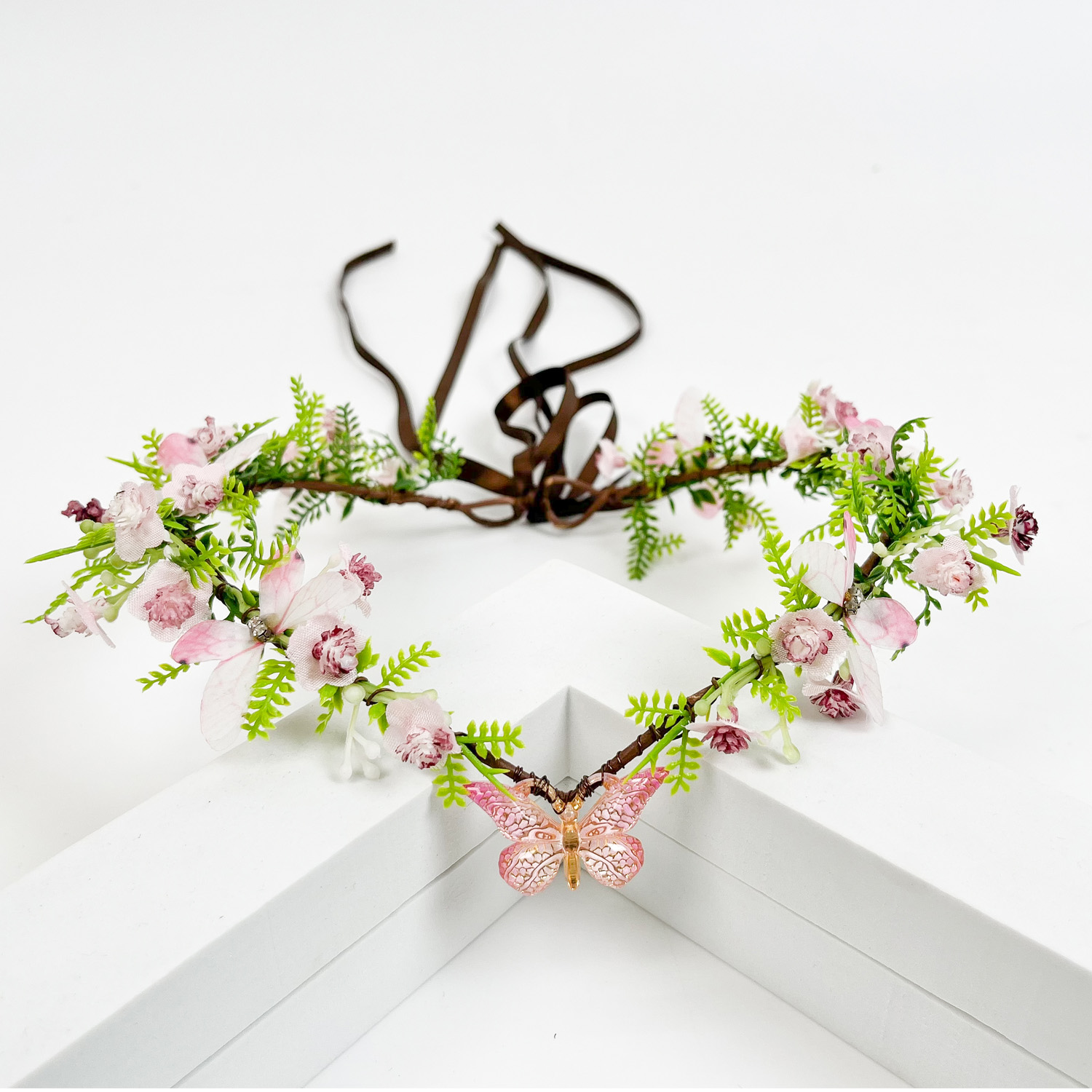 Women Fashion Photoshoot - Flower Fairy Crown - Floral Elf
