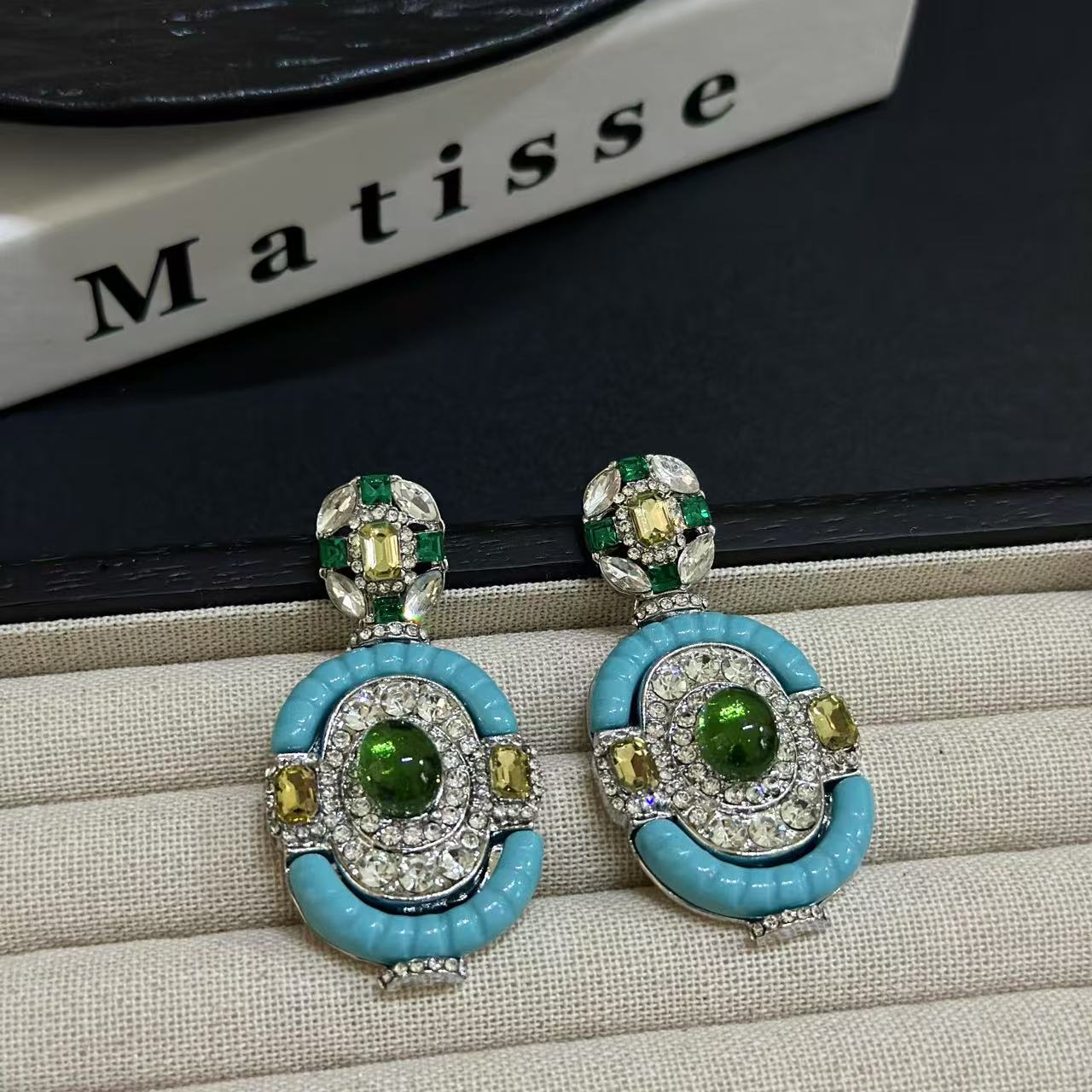 Vintage Turquoise Emerald Silv - Women'S Fashion Victorian Era 评论和价格