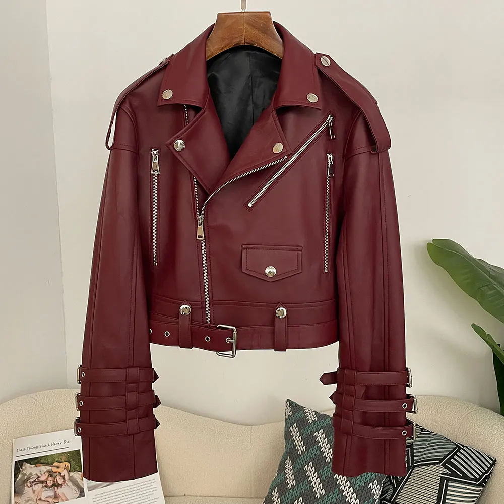 Women's Genuine Leather Utilit - Women'S Fashion Utility Jacket 评论和价格