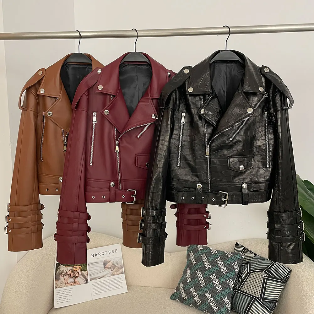 Women's Genuine Leather Utilit - Women'S Fashion Utility Jacket 评论和价格
