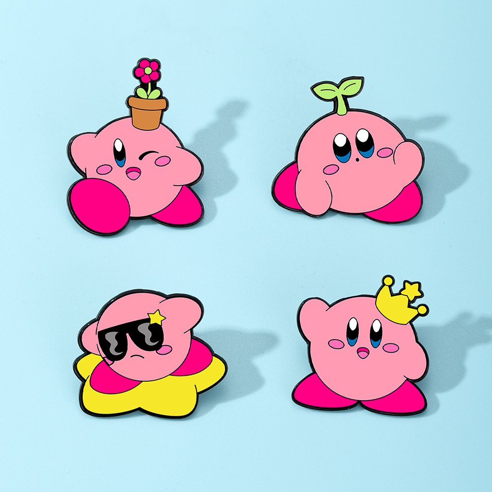 4pcs Kirby Enamel Lapel Pins S - Women Fashion Hub 评论和价格