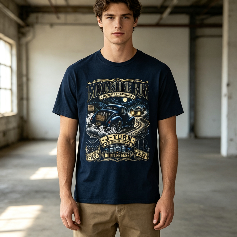 Moonshine Run Vintage T-Shirt  - Women Fashion History 评论和价格