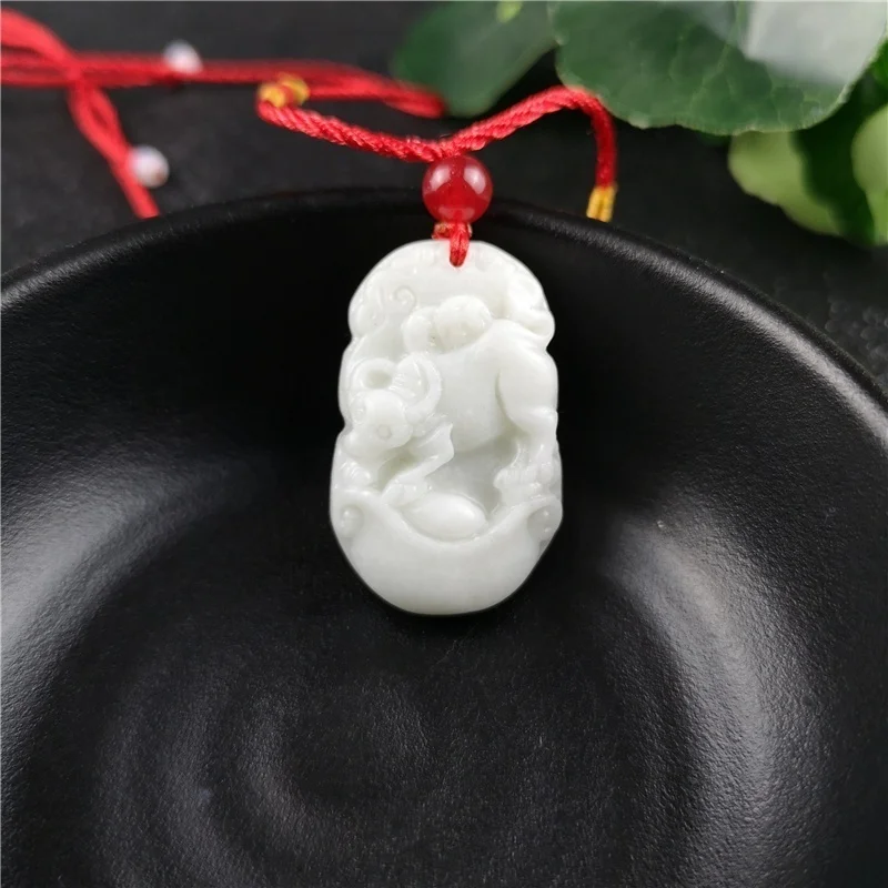 Chinese Zodiac Carved Jade Pen - Women Fashion Jewellery 评论和价格