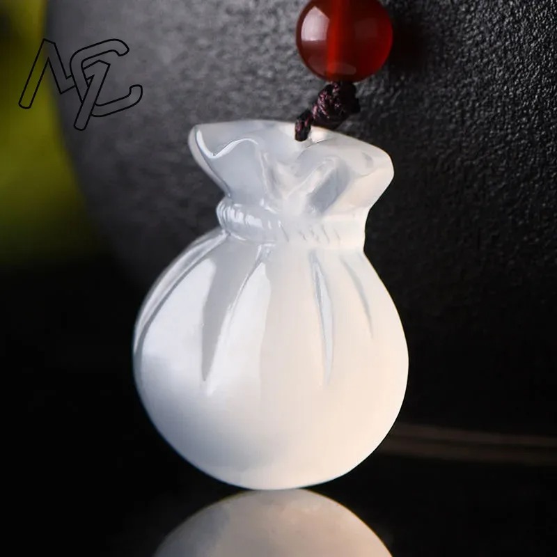 Natural Agate Blessing Bag Pen - Women Fashion Jewellery 评论和价格