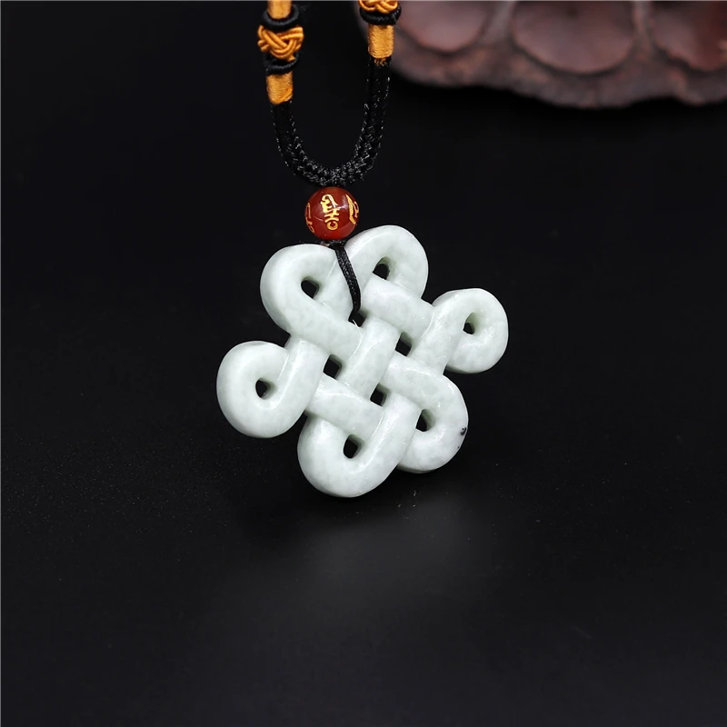 Natural Chinese Knot White Gre - Women Fashion Jewellery 评论和价格