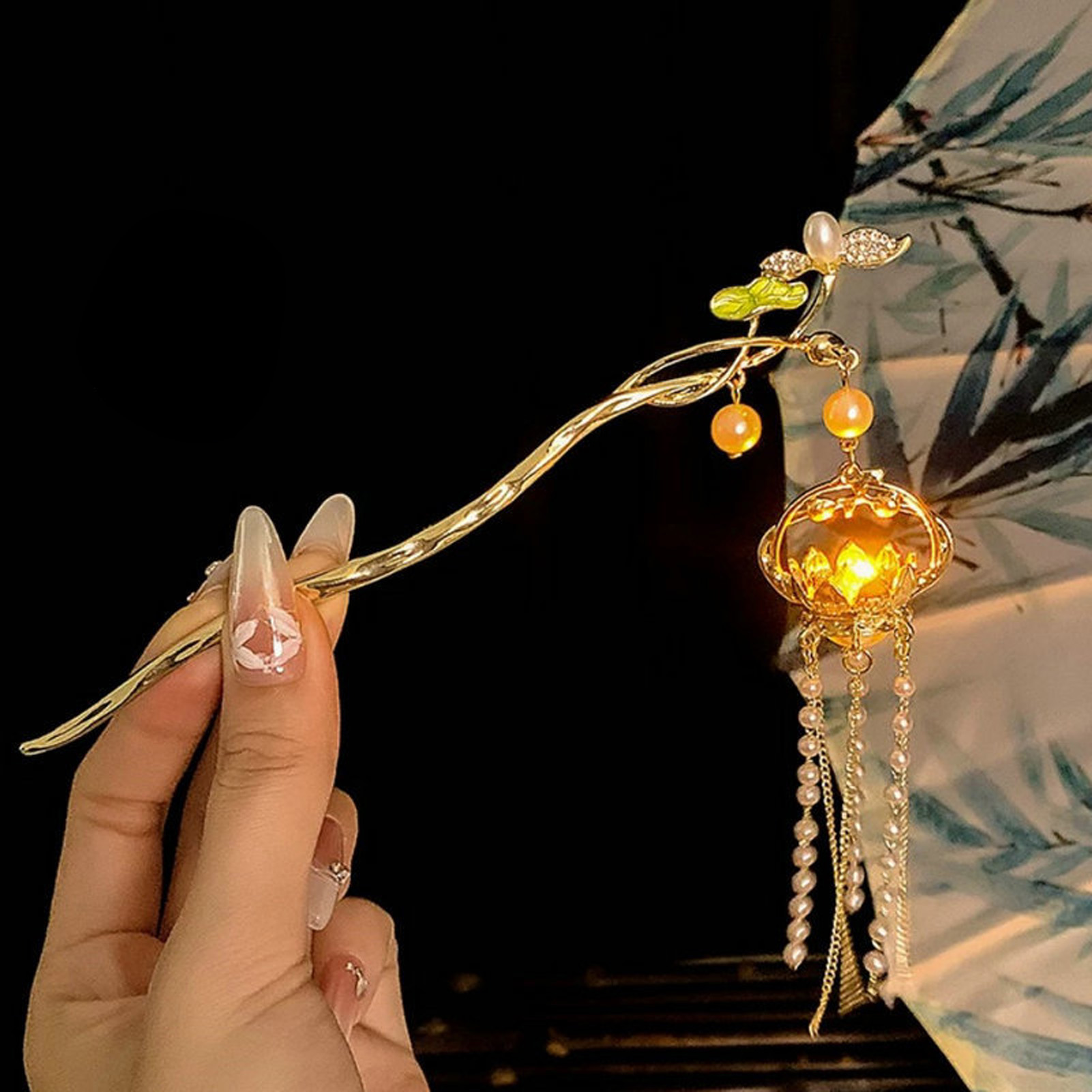 Luminous Flower Hairpin Exquis - Women Fashion Hub 评论和价格
