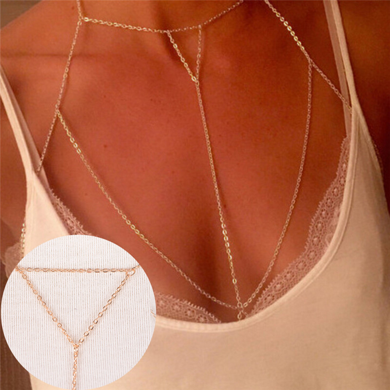 Gold Silver Fashion Link Chain - Women'S Fashion Harness 评论和价格