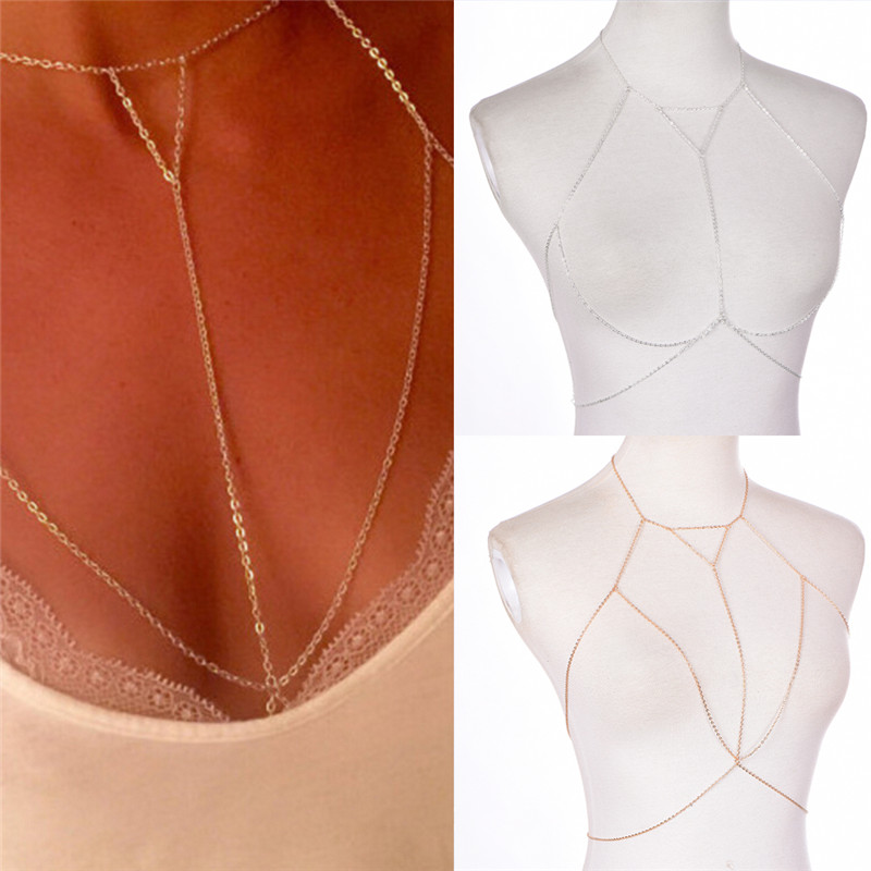 Gold Silver Fashion Link Chain - Women'S Fashion Harness 评论和价格