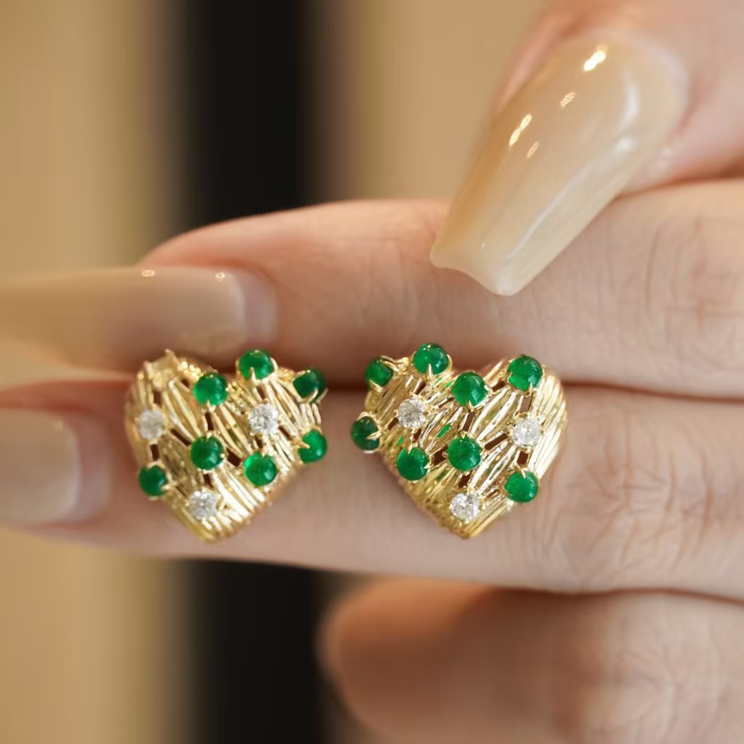 Retro14K Gold Filled Emerald D - Women'S Fashion Victorian Era 评论和价格