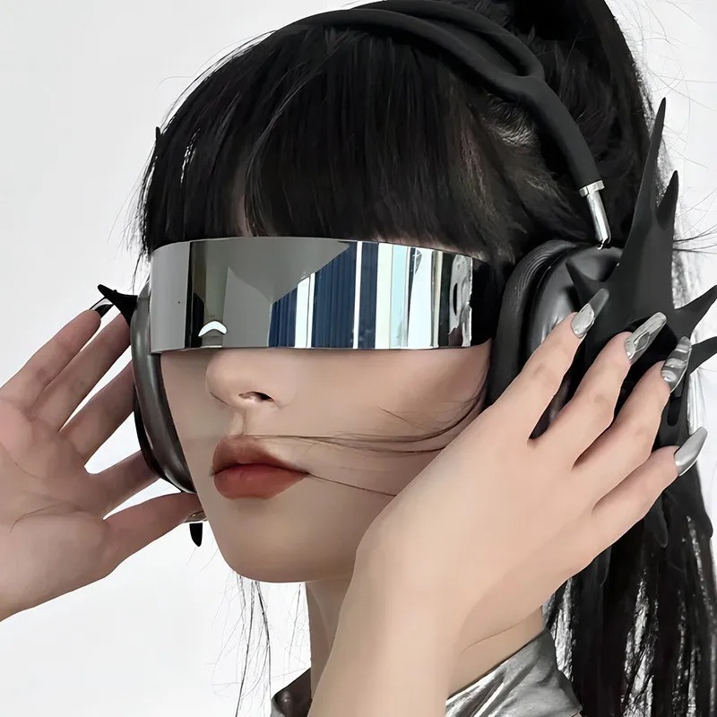 Y2K Futuristic Narrow Cyclops  - Women'S Fashion Visor 评论和价格