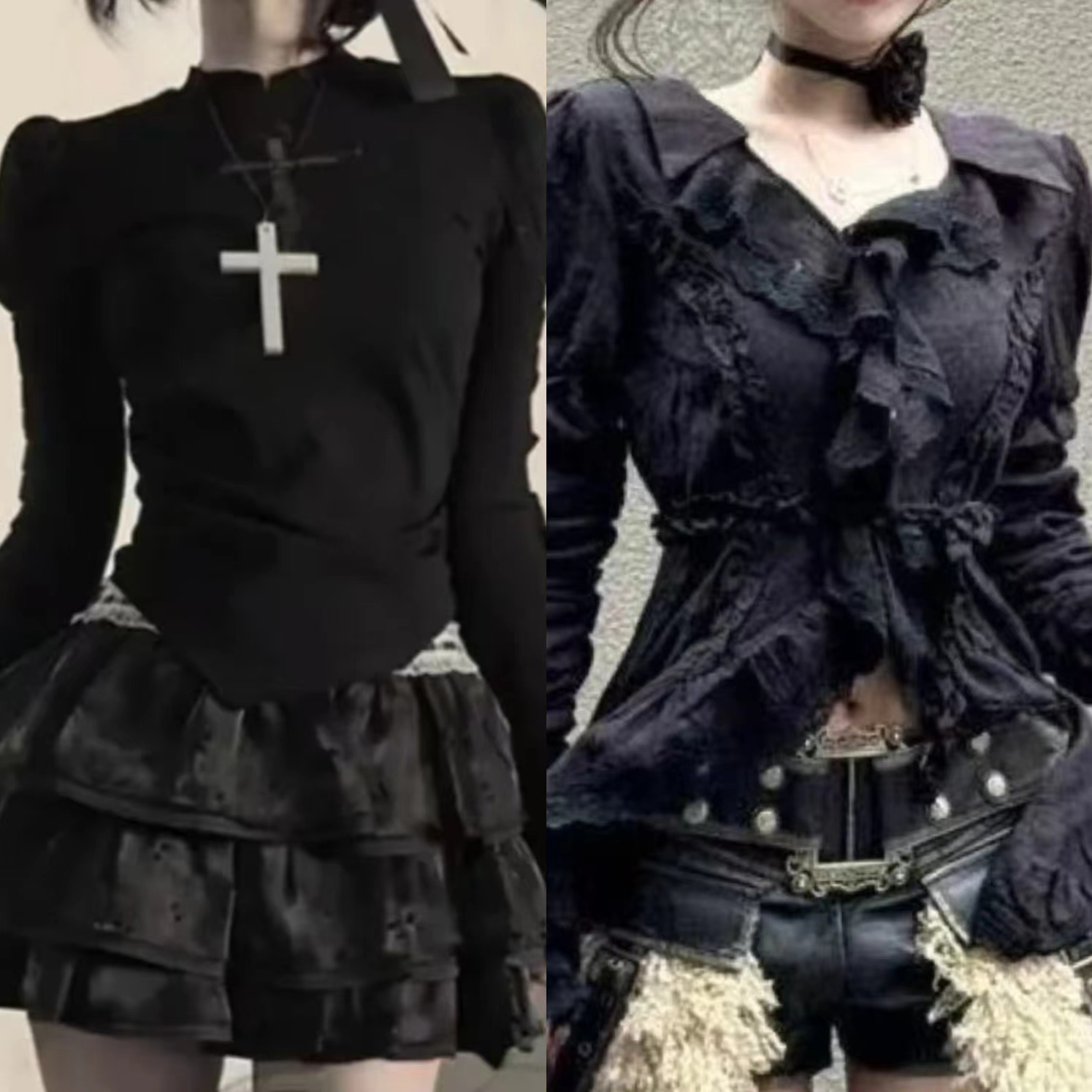 Japanese Vintage Y2k Lolita Sl - Women'S Y2K Fashion Aesthetic 评论和价格