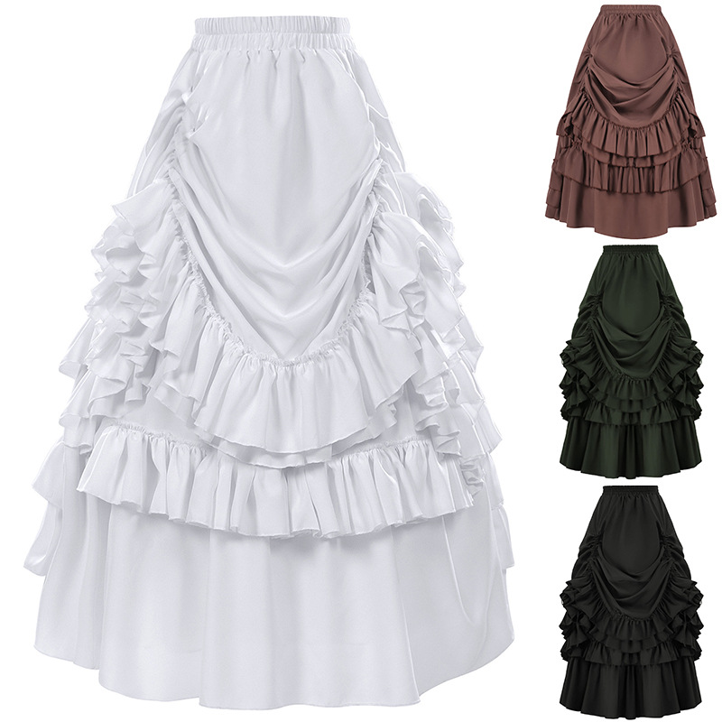 Retro Gothic Style Short Skirt - Women'S Fashion Victorian Era 评论和价格