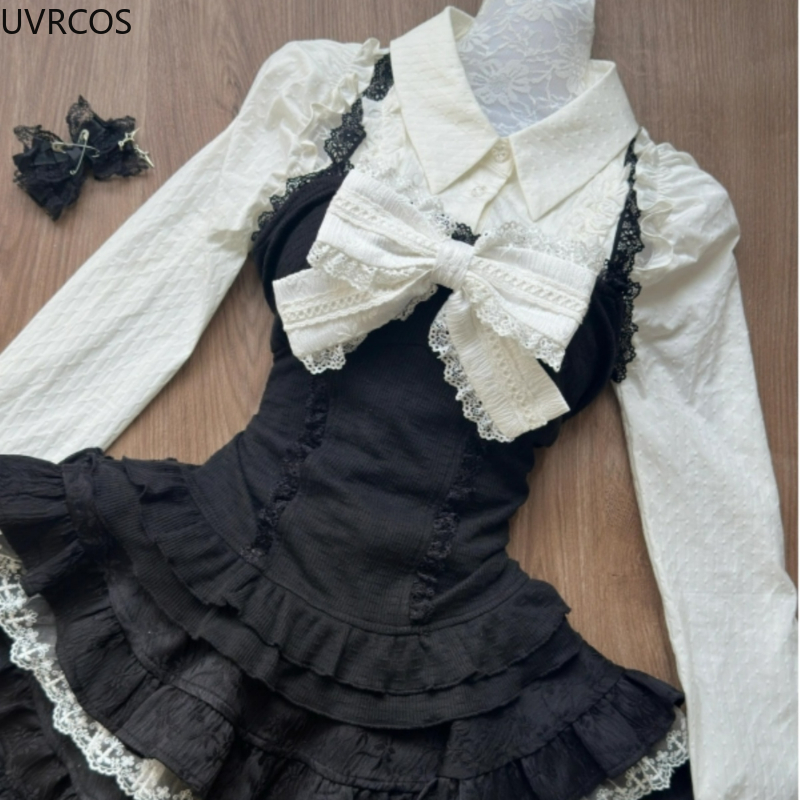 Y2k Aesthetic Lolita Style 3 P - Women'S Y2K Fashion Aesthetic 评论和价格