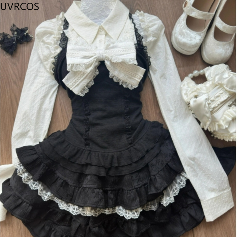 Y2k Aesthetic Lolita Style 3 P - Women'S Y2K Fashion Aesthetic 评论和价格