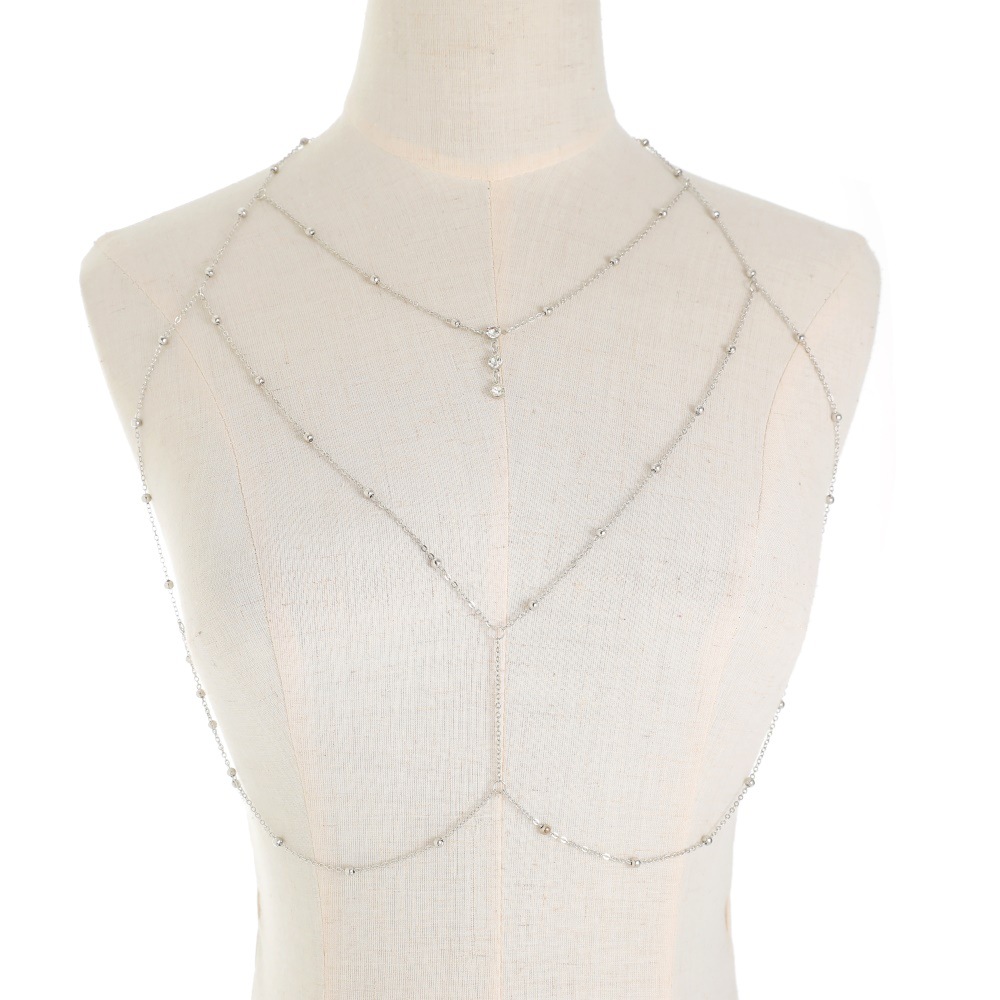 Sexy Crystal Chest Chain Harne - Women'S Fashion Harness 评论和价格