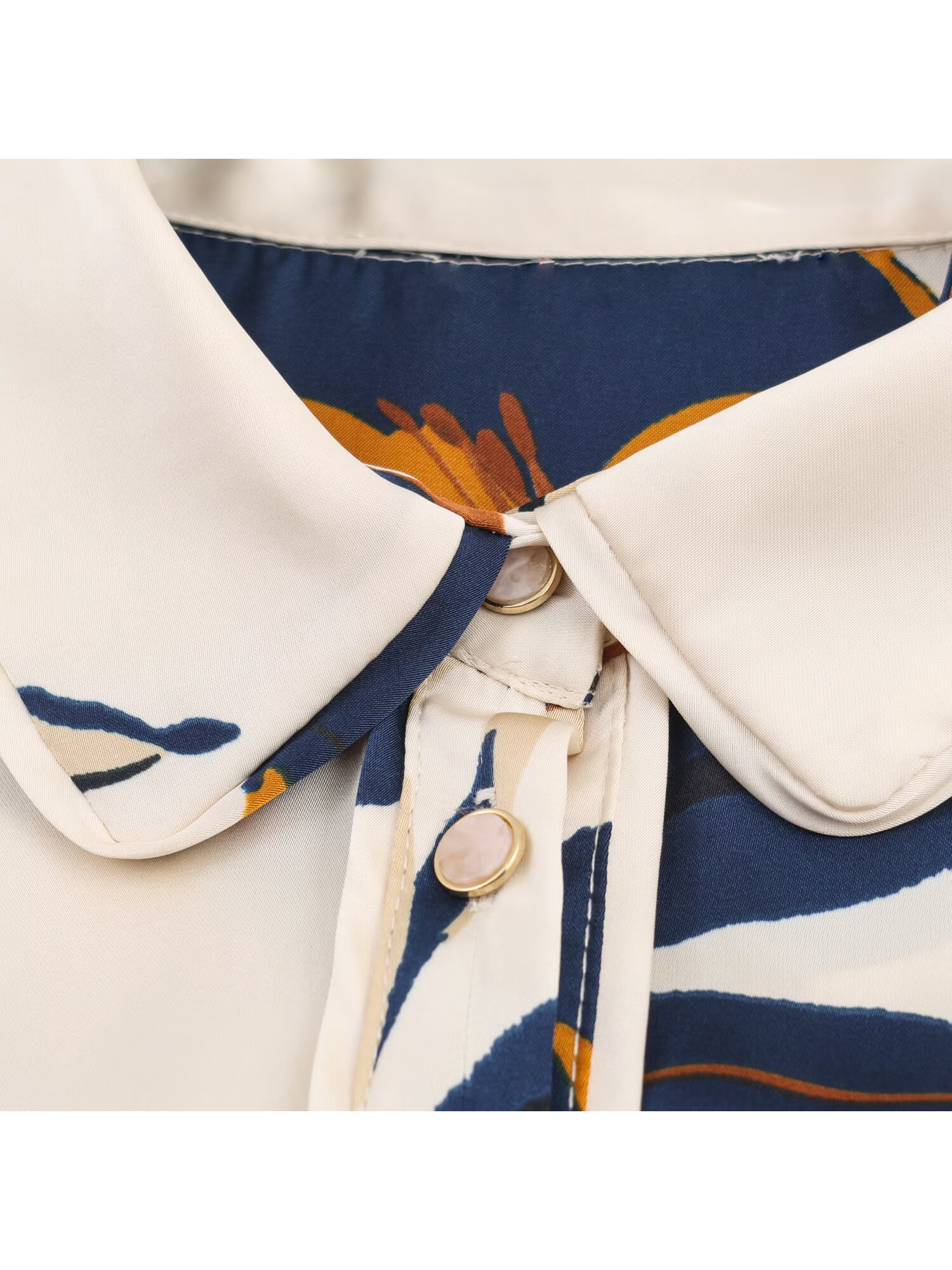 Women's Polo-Neck Floral Print - Women'S Y2K Fashion Aesthetic 评论和价格