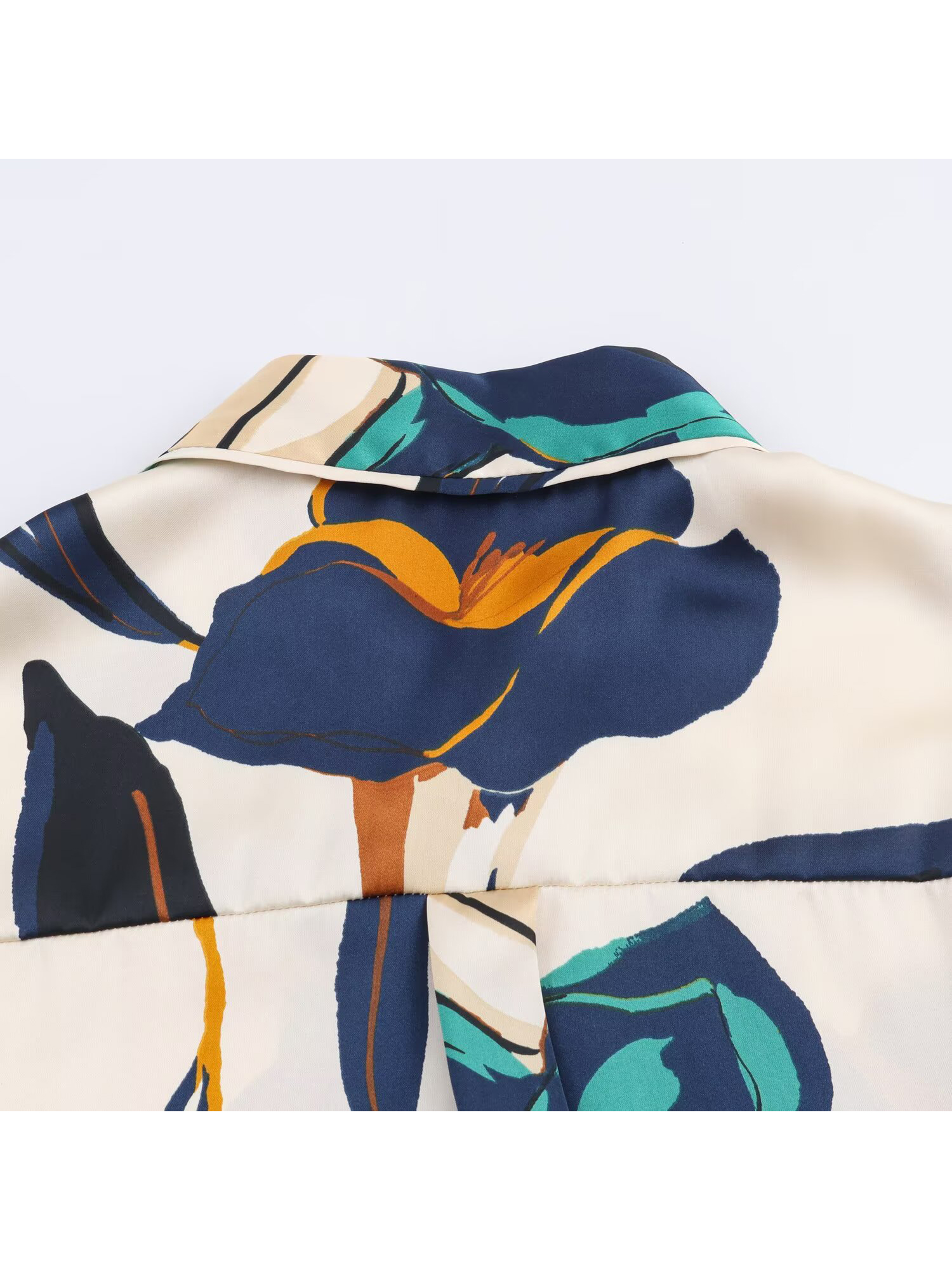Women's Polo-Neck Floral Print - Women'S Y2K Fashion Aesthetic 评论和价格