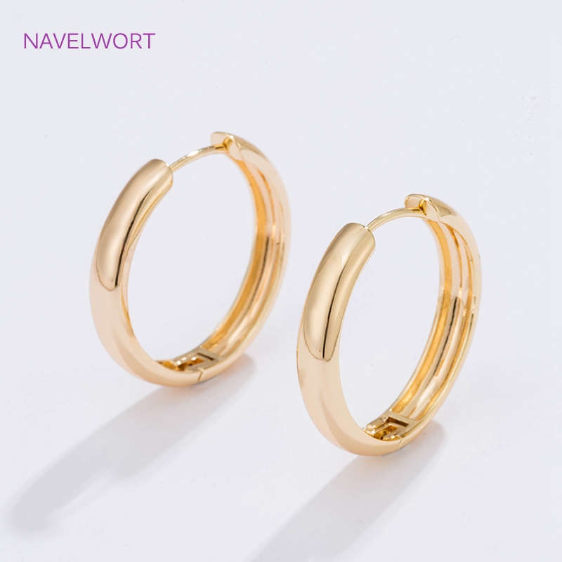 6 Sizes Gold Plated Circle Hoo - Women Fashion Jewellery 评论和价格