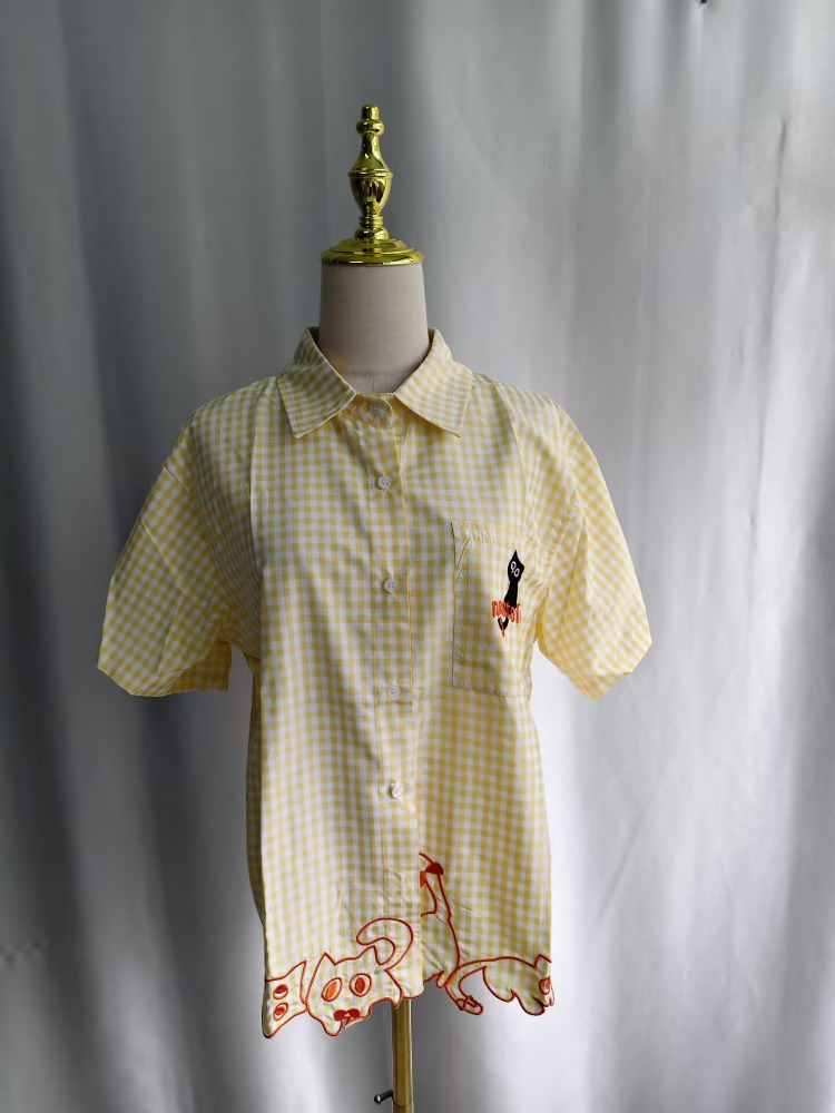 Kimutomo Shirts Women Embroide - Women'S Y2K Fashion Aesthetic 评论和价格