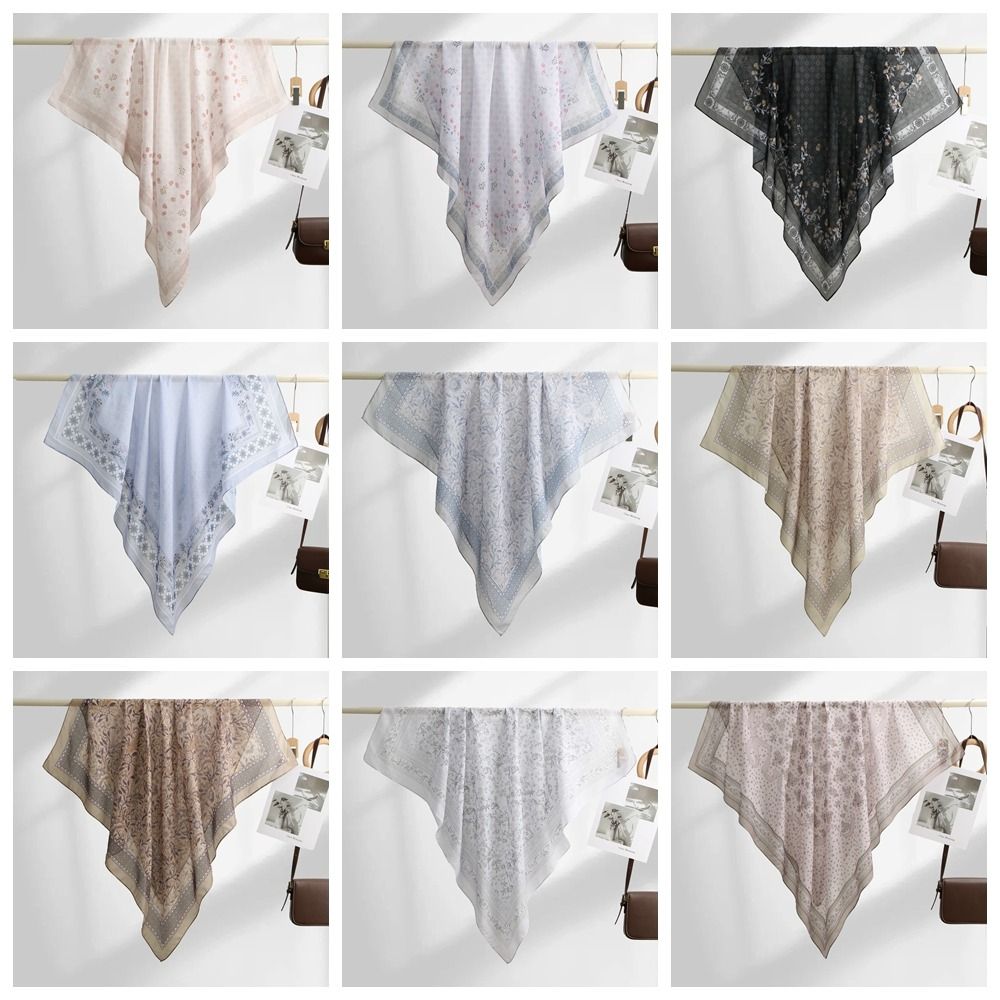 Square Shape Floral Printed Sc - Women Fashion Malaysia 评论和价格