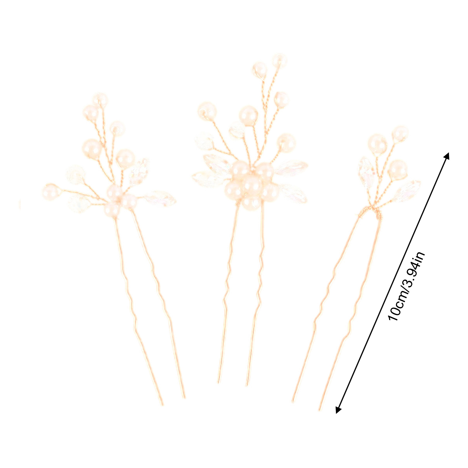3pcs Bride Hairpin Trendy Hair - Women Fashion Hub 评论和价格
