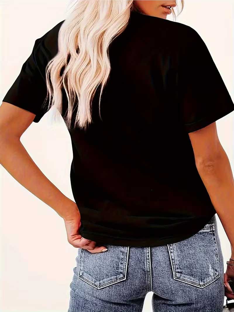 Gothic Cross Graphic T Shirt W - Women'S Y2K Fashion Aesthetic 评论和价格