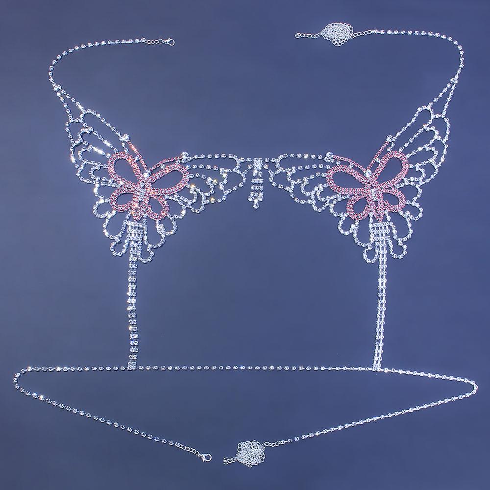 Sexy Butterfly Rhinestone Chai - Women'S Fashion Harness 评论和价格