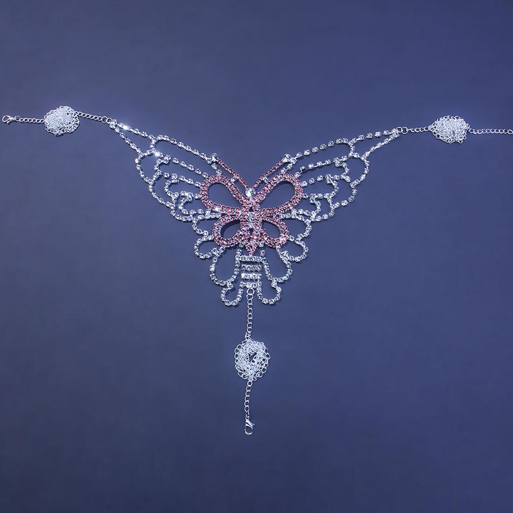 Sexy Butterfly Rhinestone Chai - Women'S Fashion Harness 评论和价格