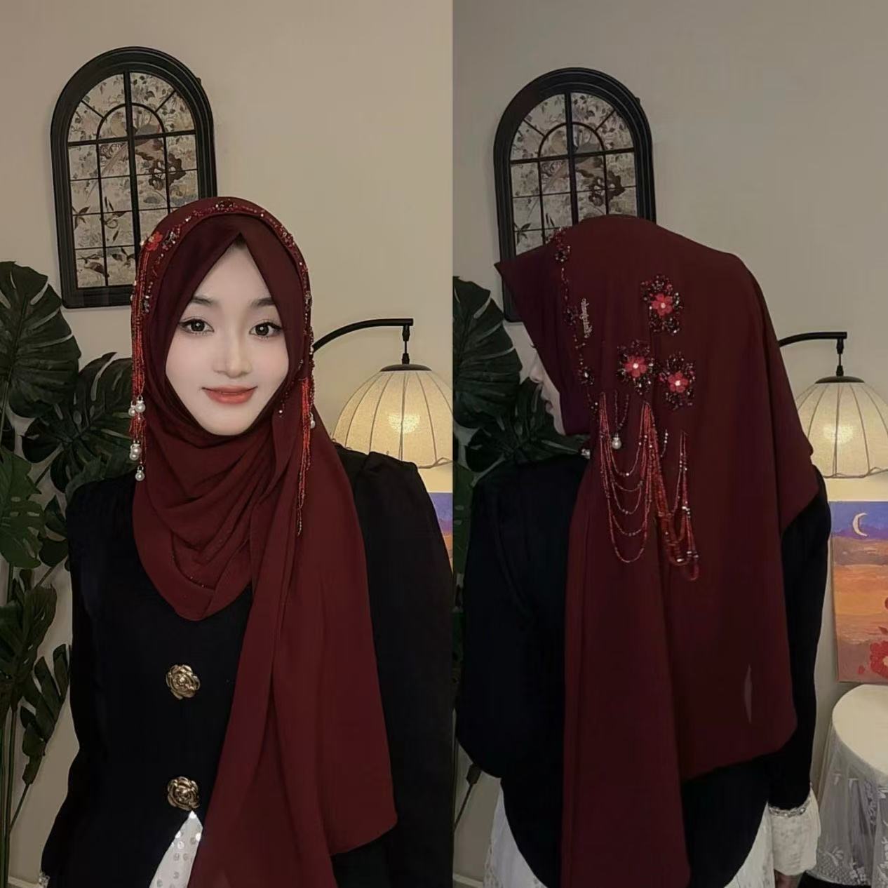 Abaya Hijab Muslim Women Shawl - Women Fashion Malaysia 评论和价格