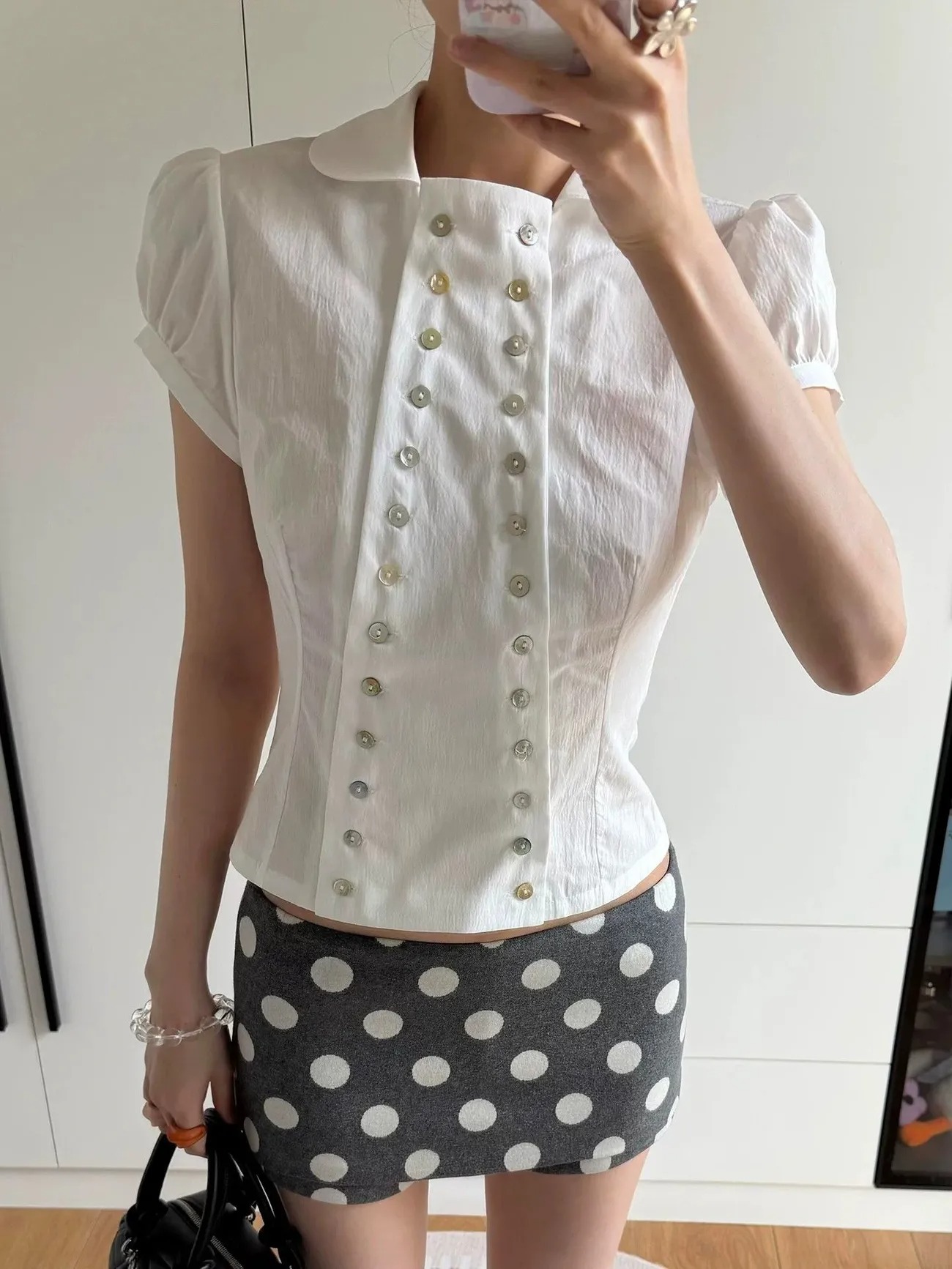Y2K Aesthetic Peter Pan Collar - Women'S Y2K Fashion Aesthetic 评论和价格