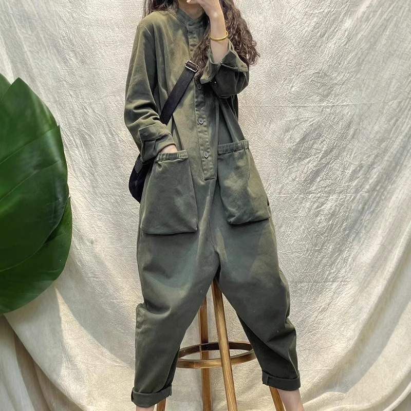 Casual Women Jumpsuit Cargo Lo - Women'S Fashion Utility Pants 评论和价格