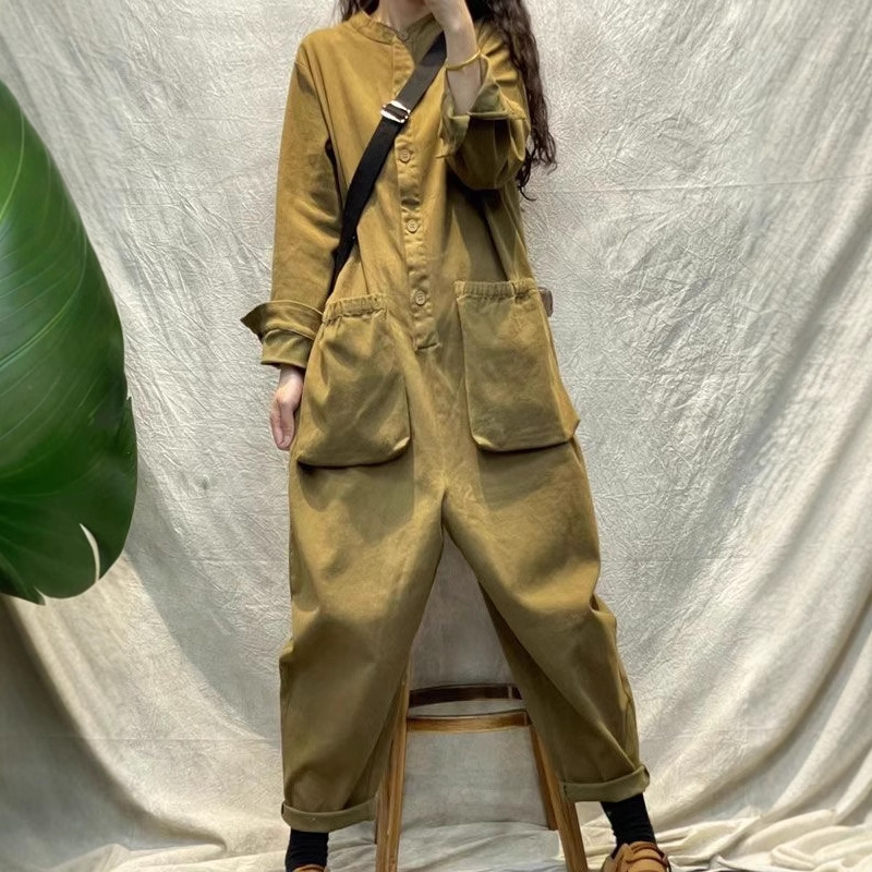Casual Women Jumpsuit Cargo Lo - Women'S Fashion Utility Pants 评论和价格