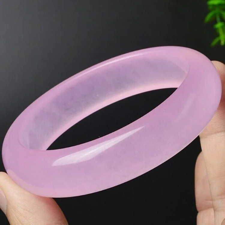 Genuine Natural Pink Jade Bang - Women Fashion Jewellery 评论和价格
