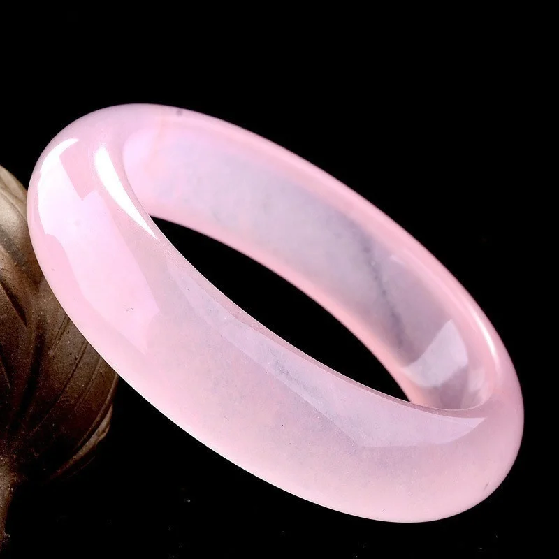 Genuine Natural Pink Jade Bang - Women Fashion Jewellery 评论和价格