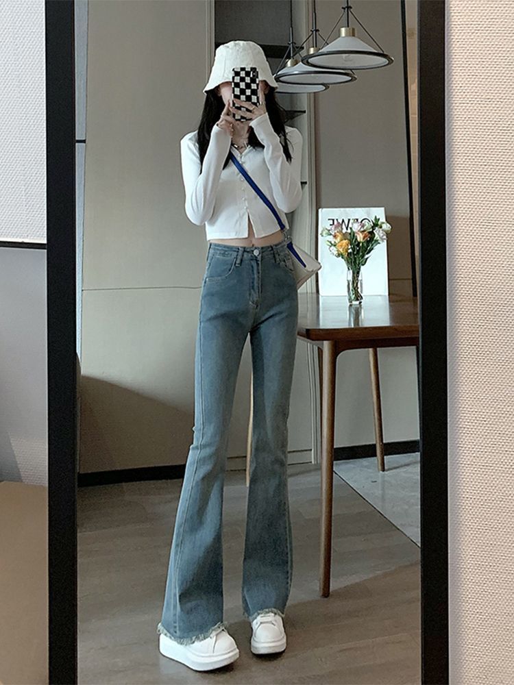 Wide Jeans Women Trousers With - Women'S Fashion Utility Pants 评论和价格