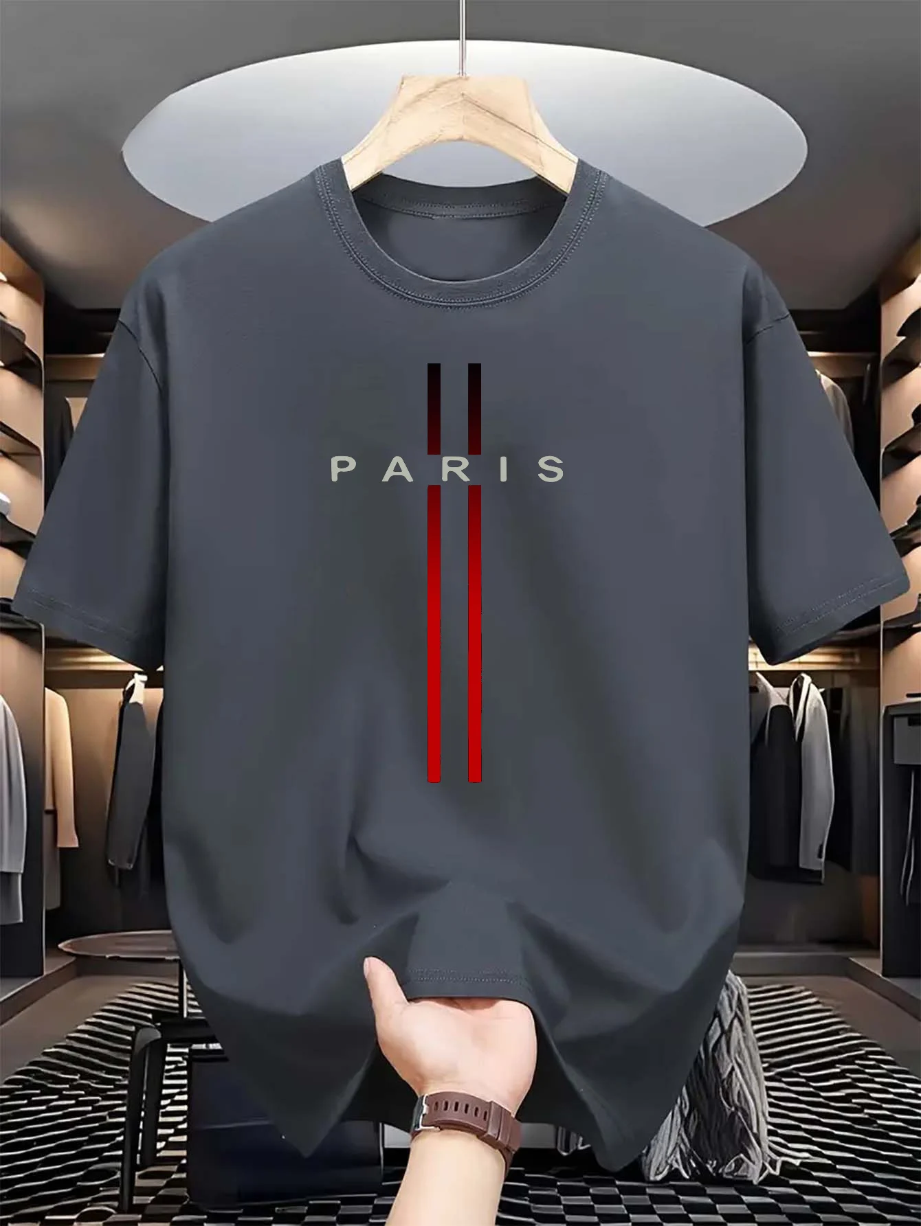 Men's 100% pure cotton summer  - Women'S Fashion Paris 评论和价格