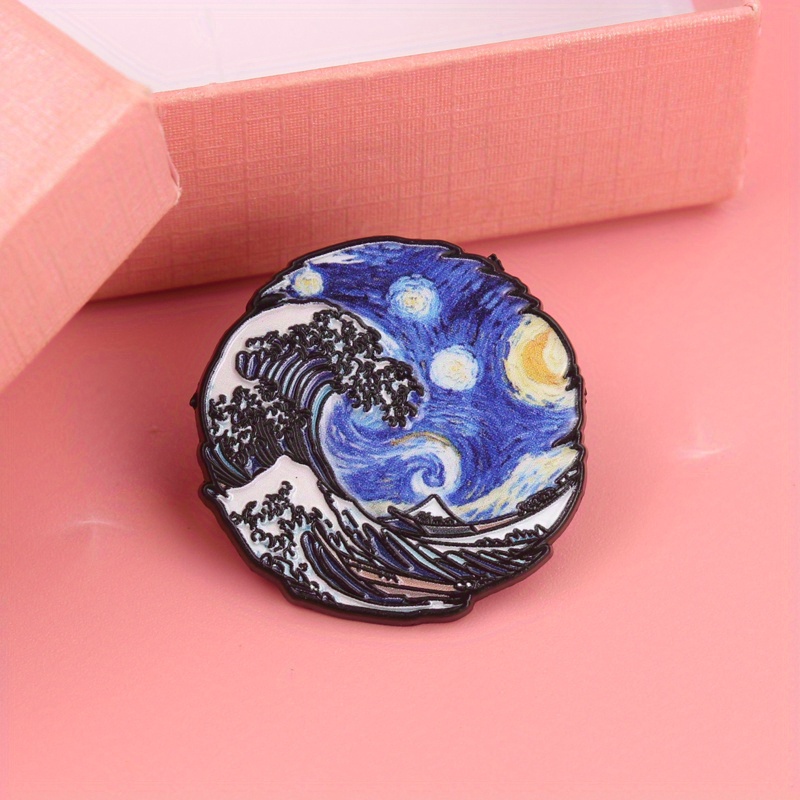 Wave & Vortex Fusion Pin - Hok - Women Fashion History 评论和价格