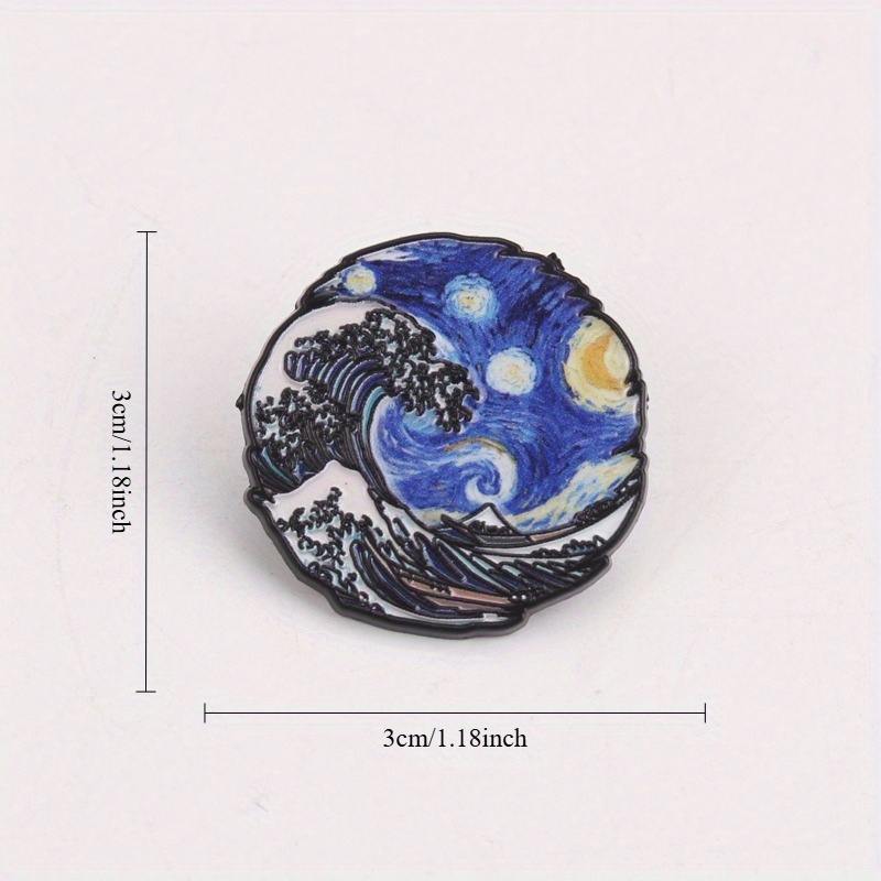 Wave & Vortex Fusion Pin - Hok - Women Fashion History 评论和价格