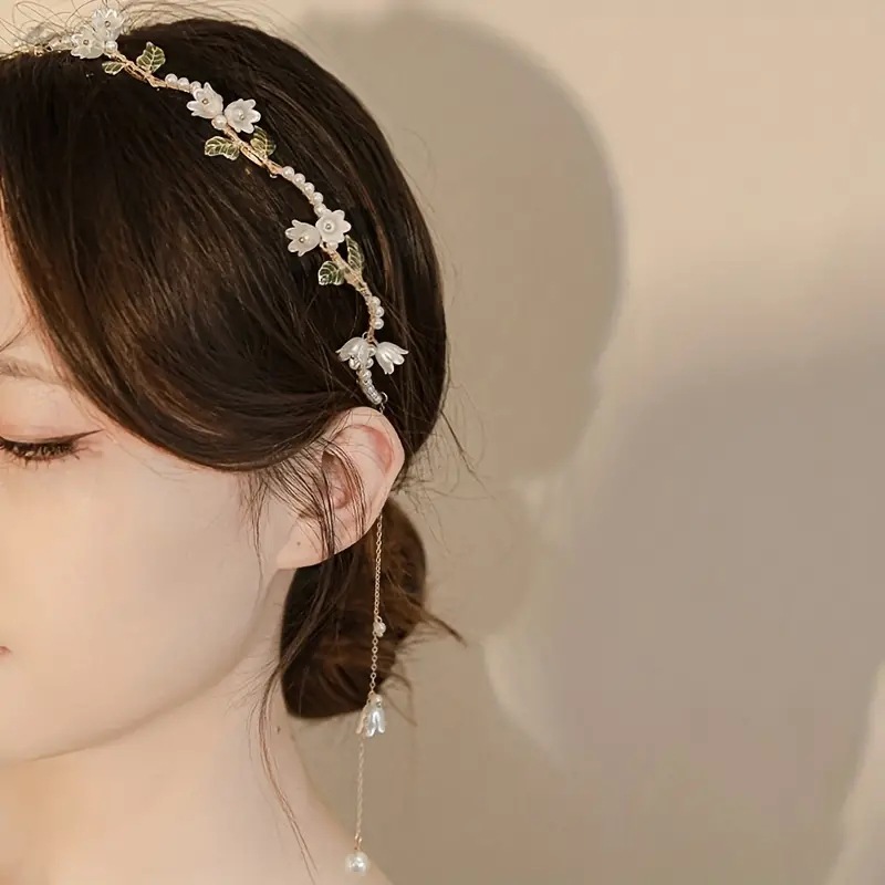 Lily of the Valley Pearl Headb - Women Fashion Photoshoot 评论和价格