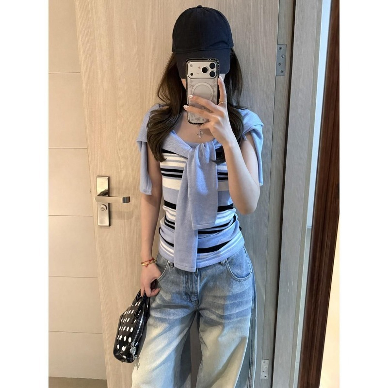 Blue Knitted Suits Women 2026  - Women'S Y2K Fashion Aesthetic 评论和价格